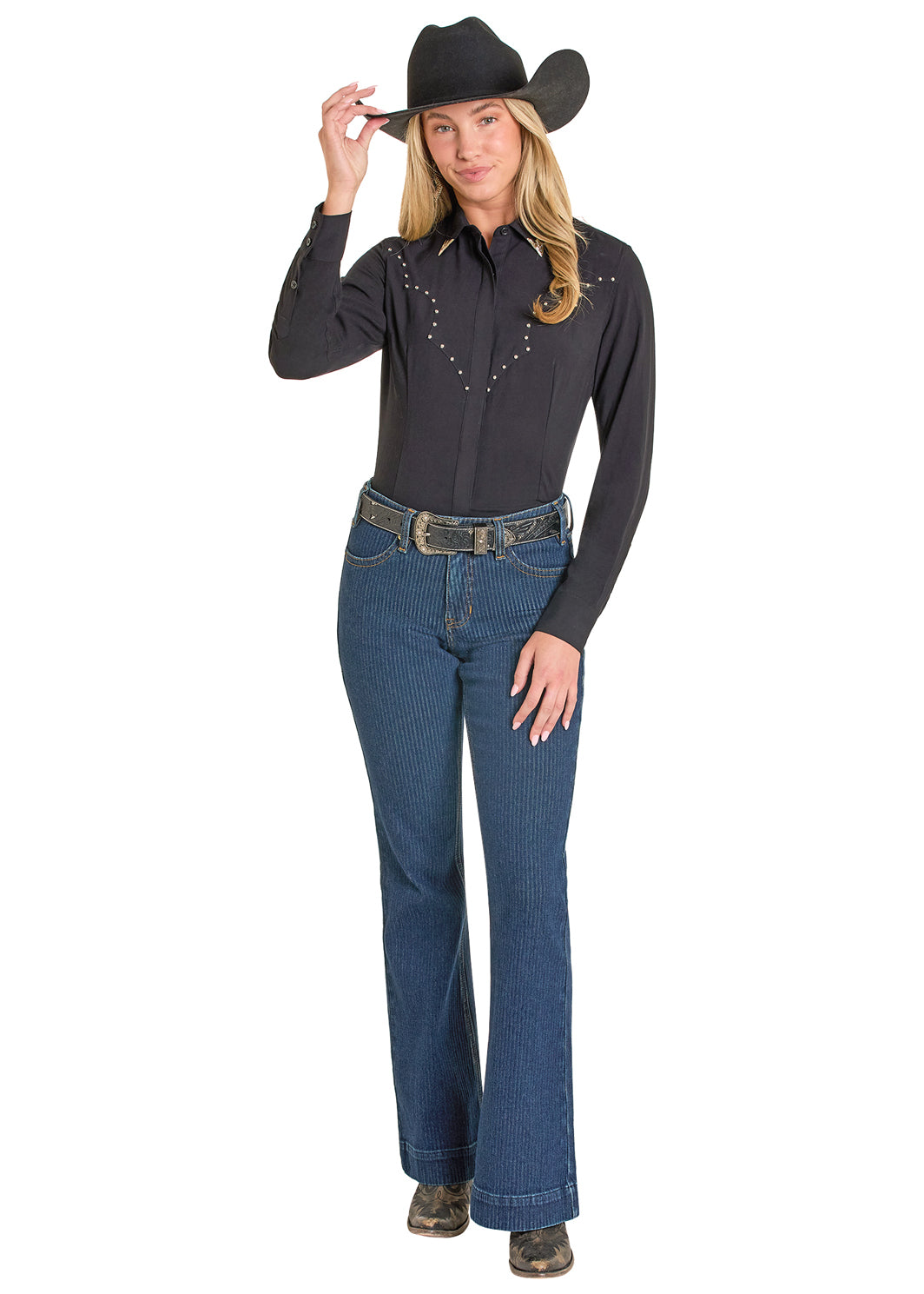 PANHANDLE WOMEN SHIRT BLACK LWN2S07922