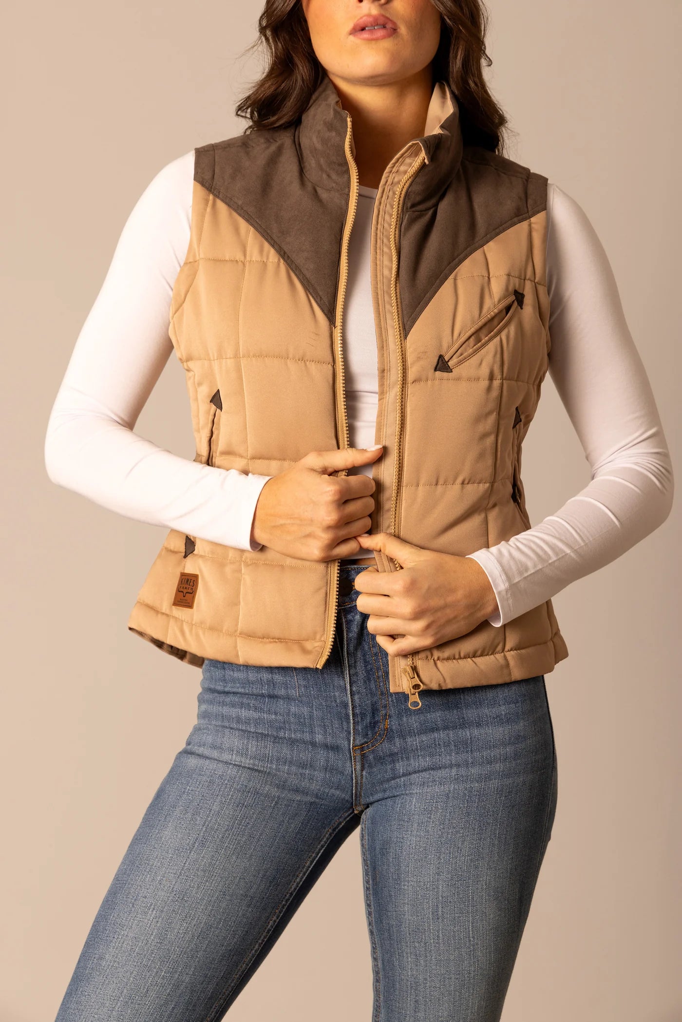 KIMES RANCH WOMENS LENORA COFFE VEST