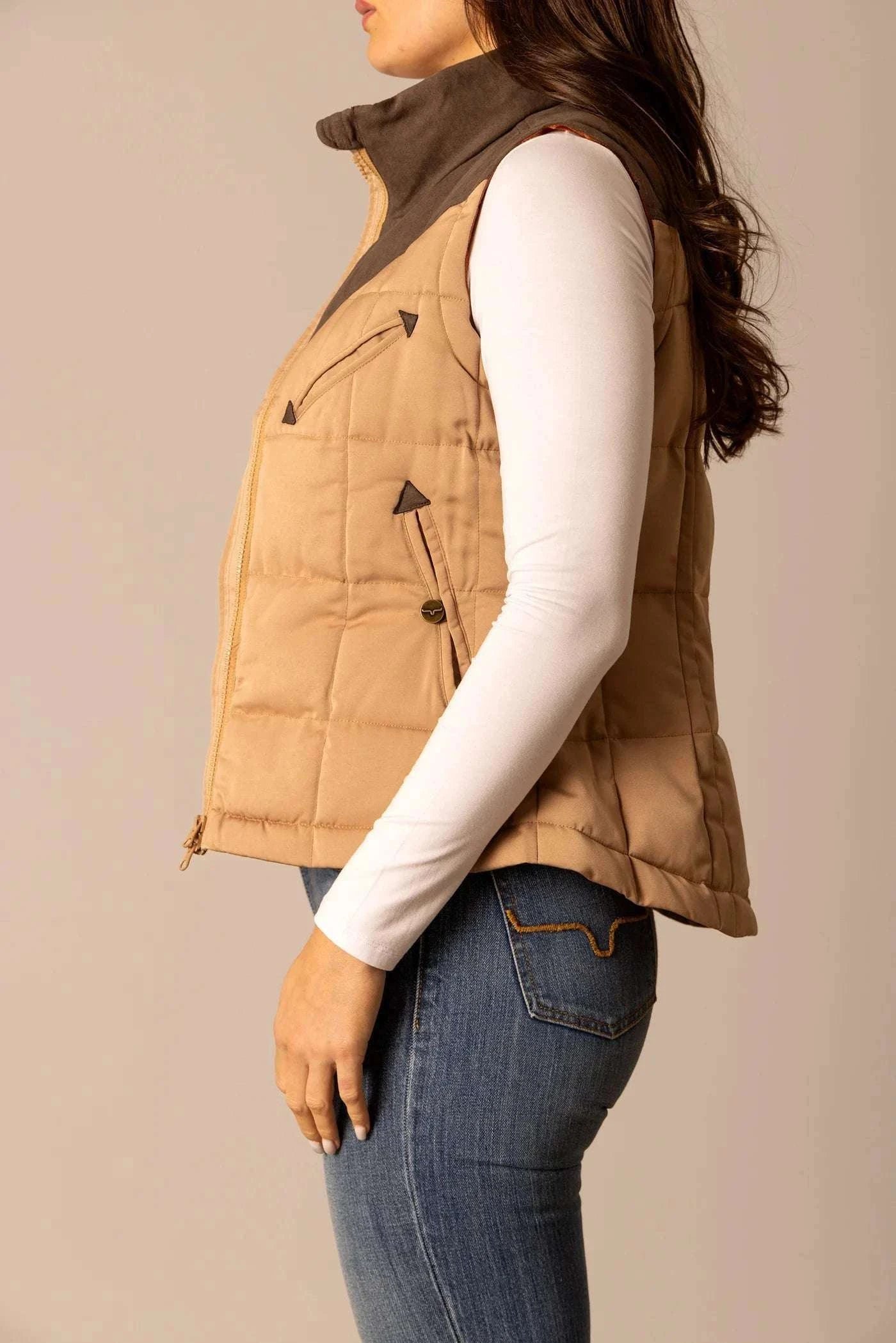 KIMES RANCH WOMENS LENORA COFFE VEST Laherradurawwnc.com