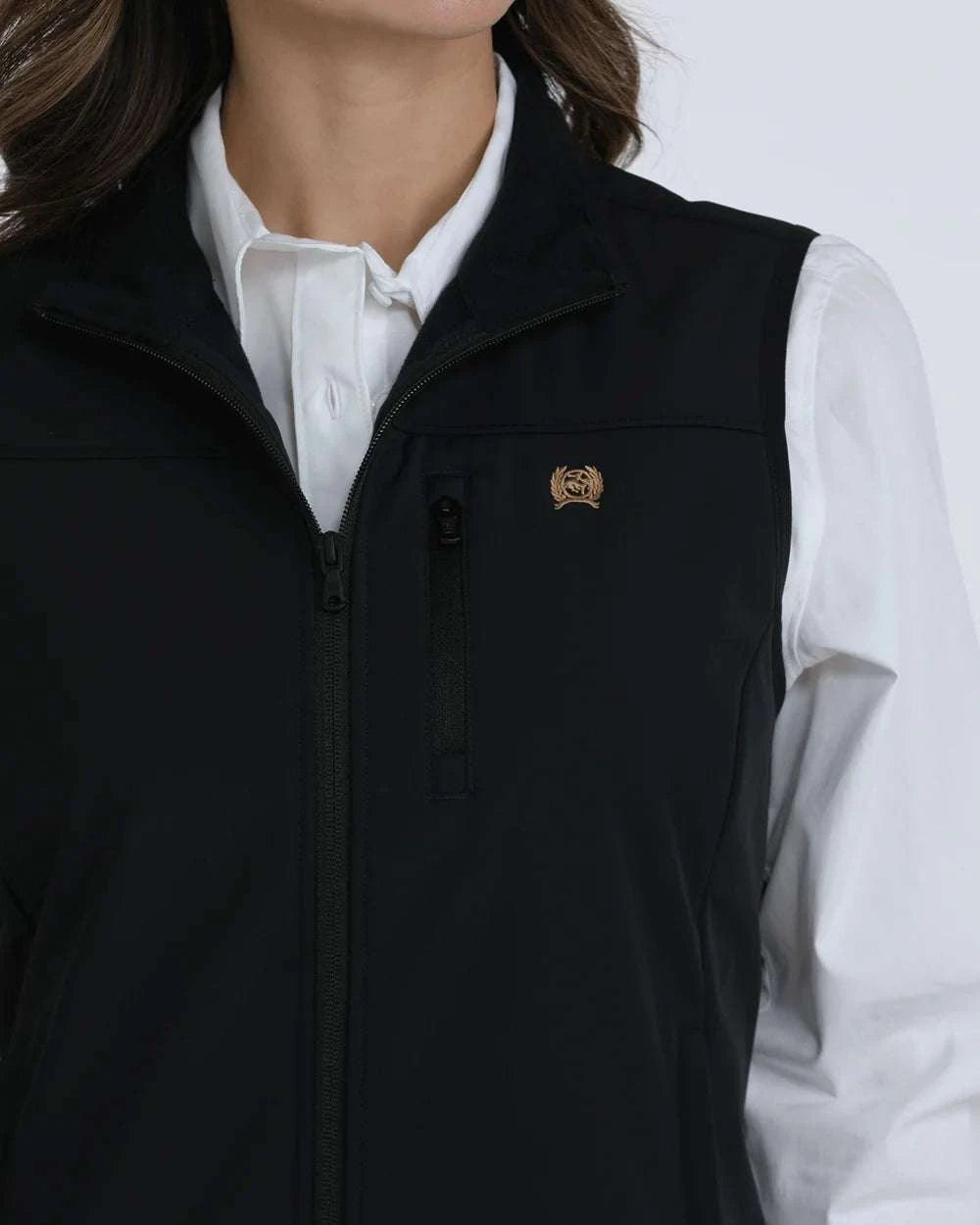 CINCH WOMENS VEST- MAV9922001 BLACK Laherradurawwnc.com