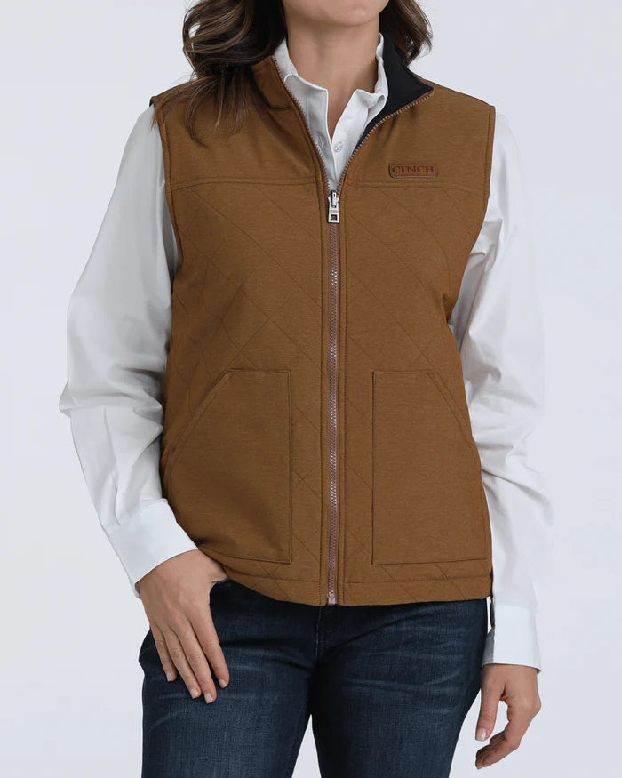CINCH WOMENS VEST- MAV9923001 BROWN