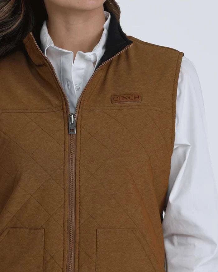 CINCH WOMENS VEST- MAV9923001 BROWN Laherradurawwnc.com