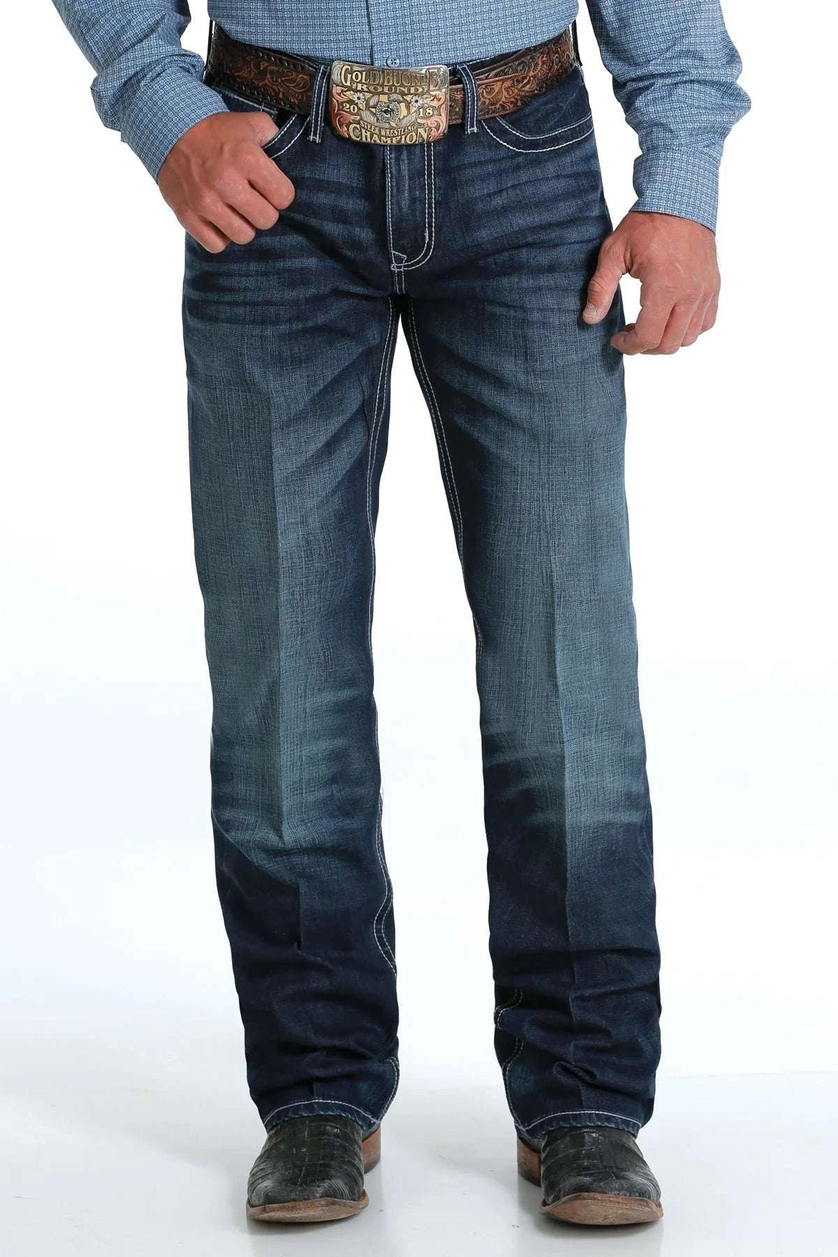CINCH GRANT MID RISE RELAXED BOOT CUT-Mb57337001 Laherradurawwnc.com