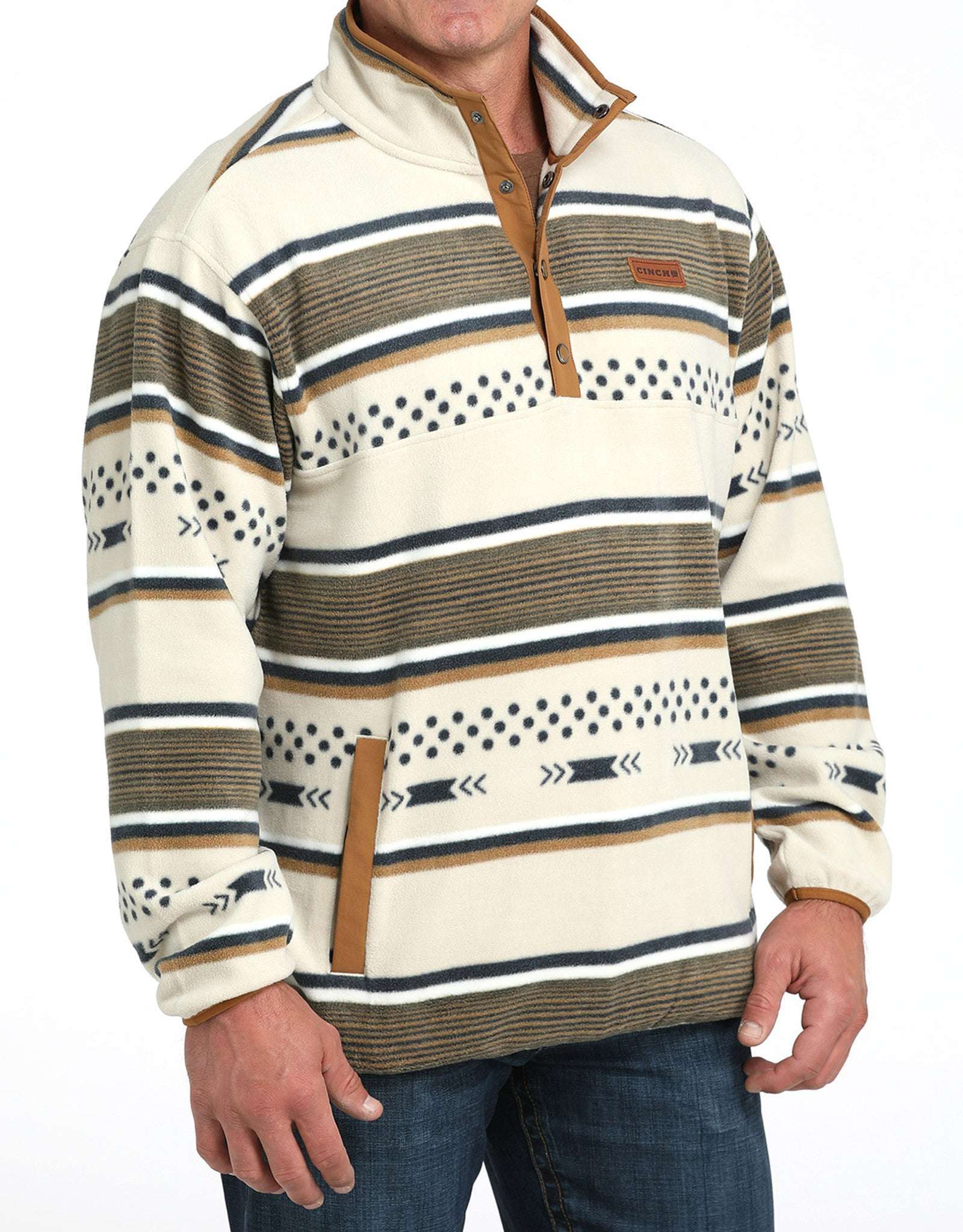 CINCH MENS JACKET/CREAM MWK1514026 Laherradurawwnc.com