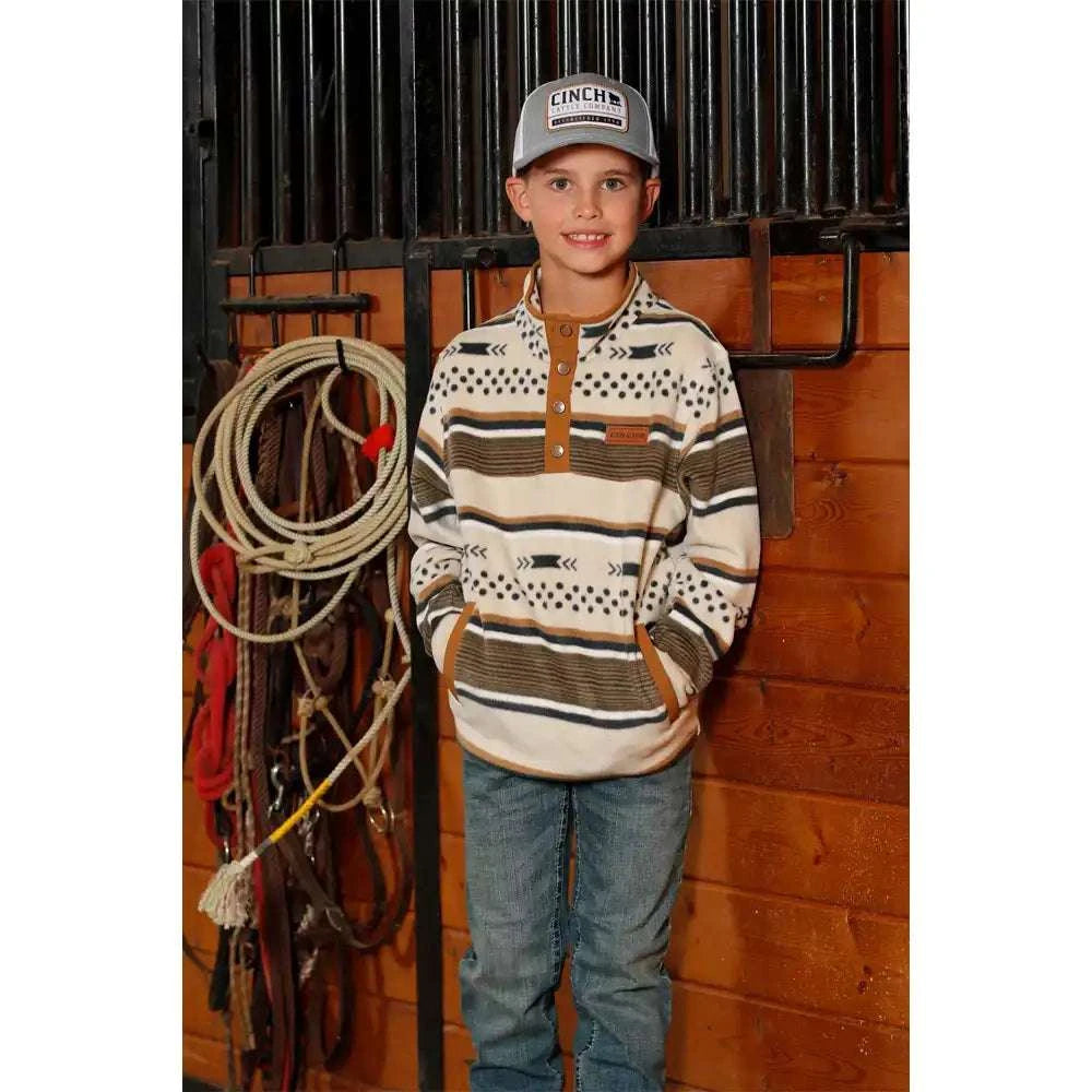 CINCH BOYS POLAR CREAM MWK7590019 Laherradurawwnc.com