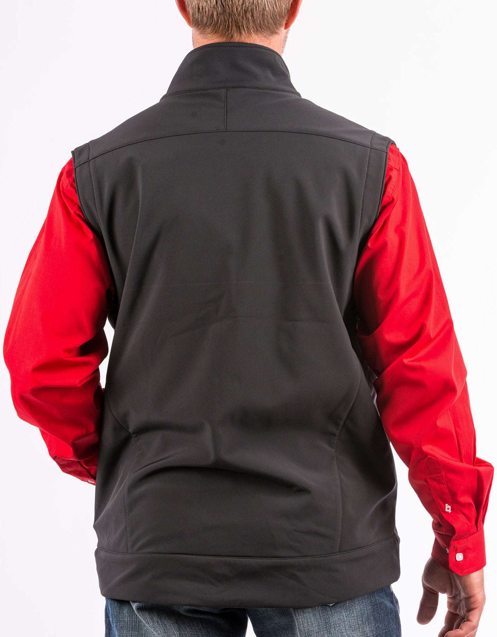 Men's Cinch All Black Vest MWV1082001 Laherradurawwnc.com