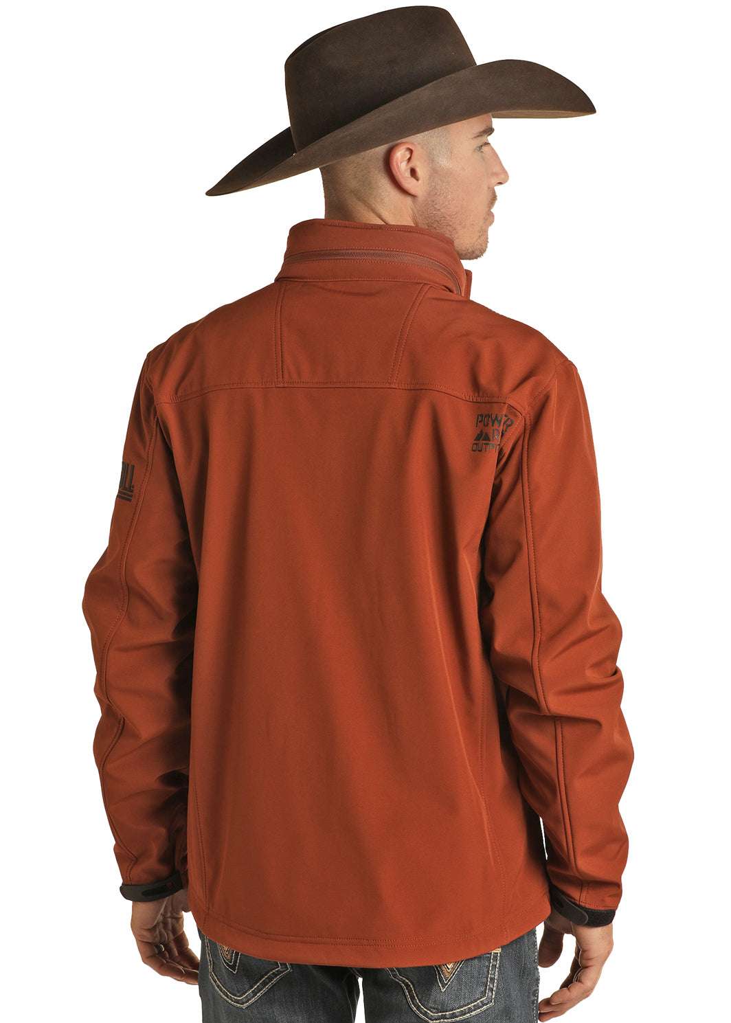 ROCK & ROLL JACKET PERFORMANCE EMB SOFTSHELL RUST F22302140 Laherradurawwnc.com