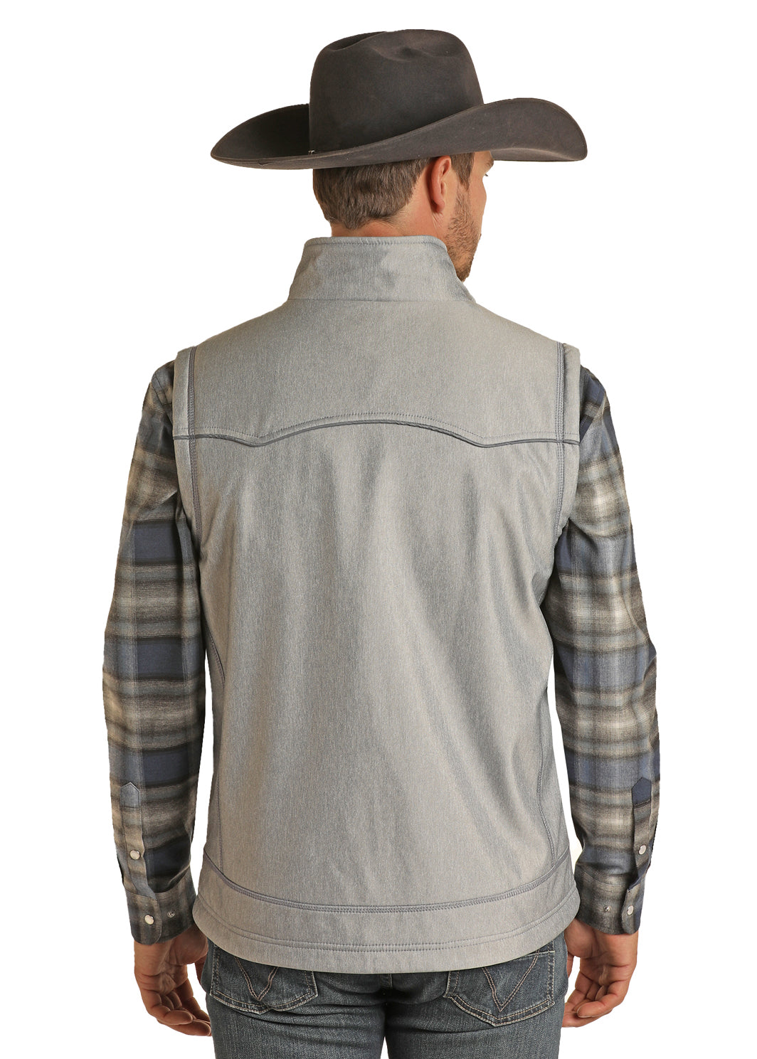 PANHANDLE MENS VEST POWDER BLUE-PRMO98RZYB