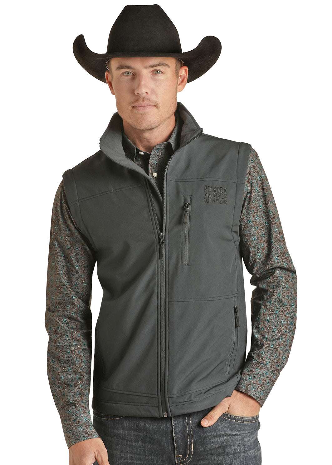 PANHANDLE VEST POWER BLUE -PRMO98RZYC Laherradurawwnc.com