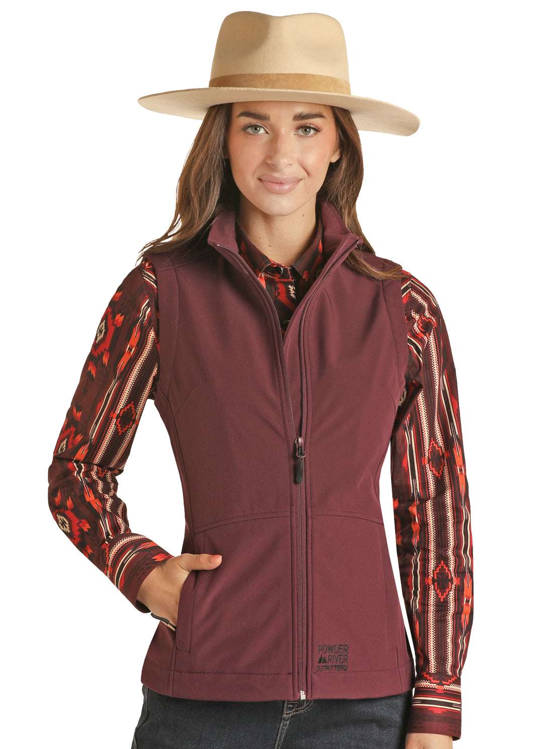 PANHANDLE WOMEN PERFORMANCE SOFTSHELL VEST MAROON-PRWO98RZYC Laherradurawwnc.com