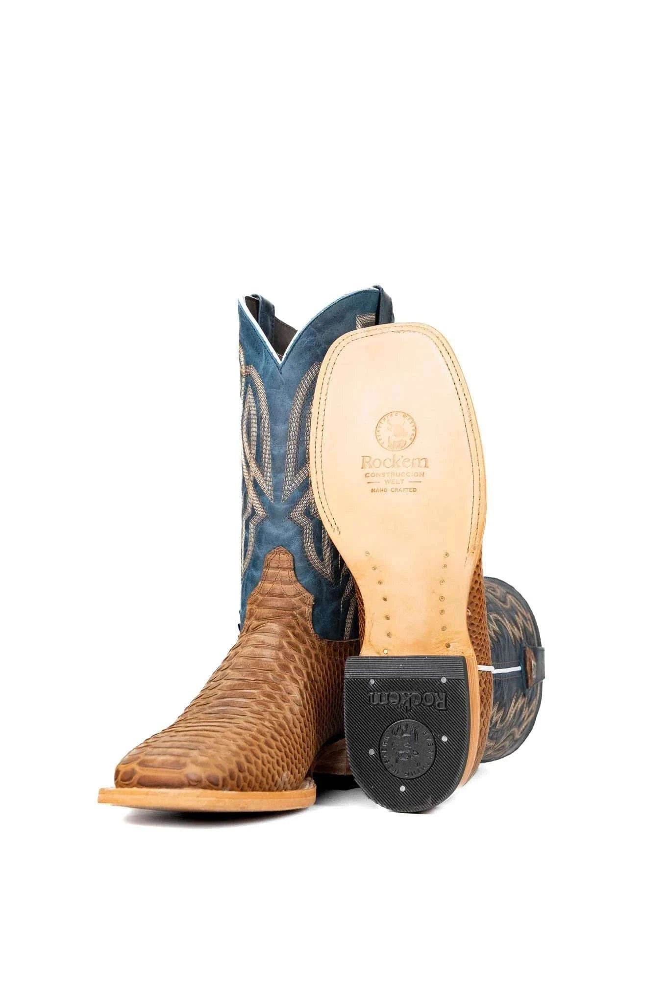 ROCKEM RENEGATE PYTHON MAPLE SQ TOE Laherradurawwnc.com