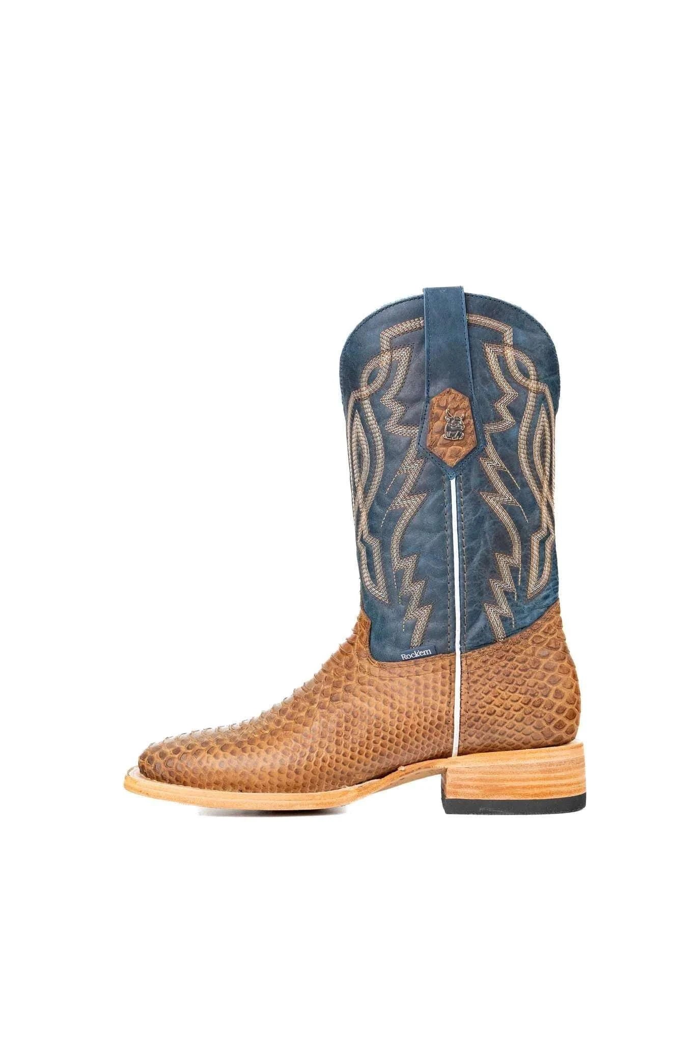 ROCKEM RENEGATE PYTHON MAPLE SQ TOE Laherradurawwnc.com