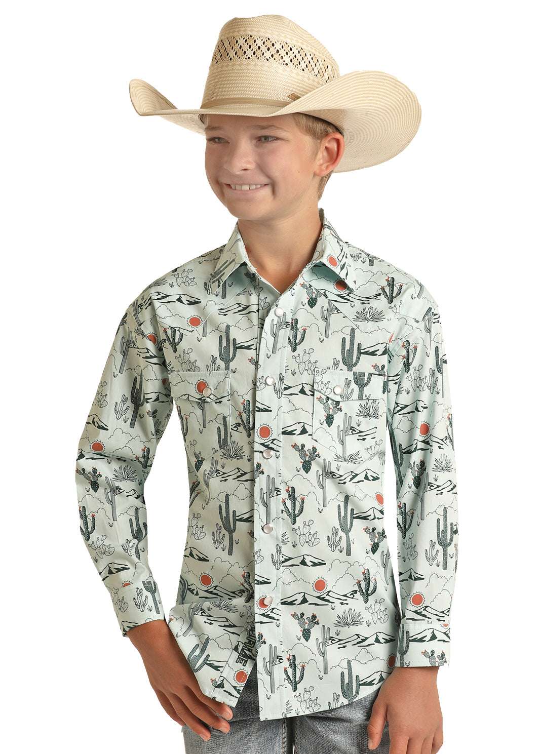 ROCK&ROLL BOY LS CONVERSATIONAL DALE SNAP MINT -RRBSOSR0Q7 Laherradurawwnc.com
