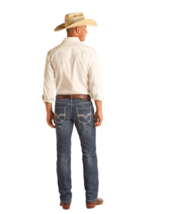 ROCK&ROLL REVOLVER STRAIGHT DARK VINTAGE DENIM- RRMD1RR1G Laherradurawwnc.com