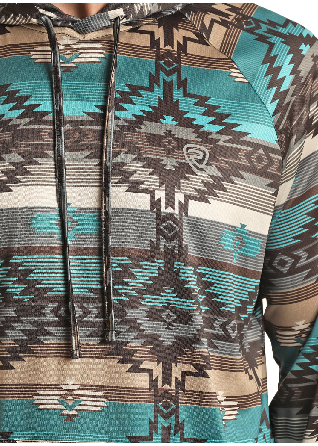 ROCK AND ROLL MEN MULTI PRINT AZTEC PRINT HODDIE RRMT94R06N