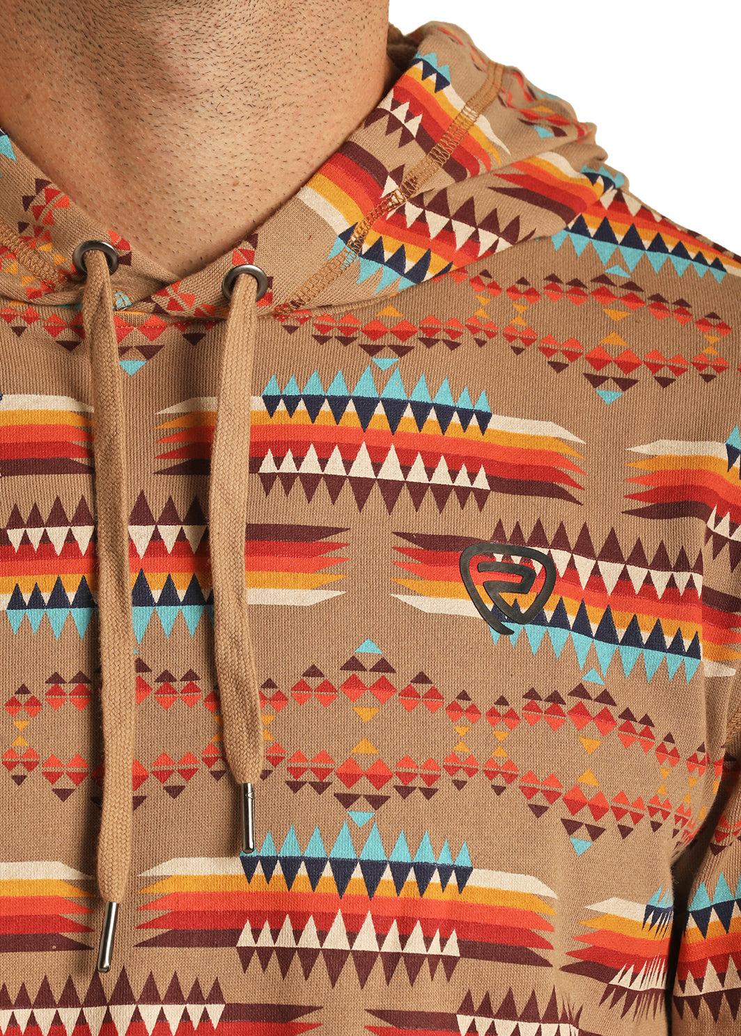 ROCK&ROLL MENS PRINTED HOODIE-RRMT94R11S