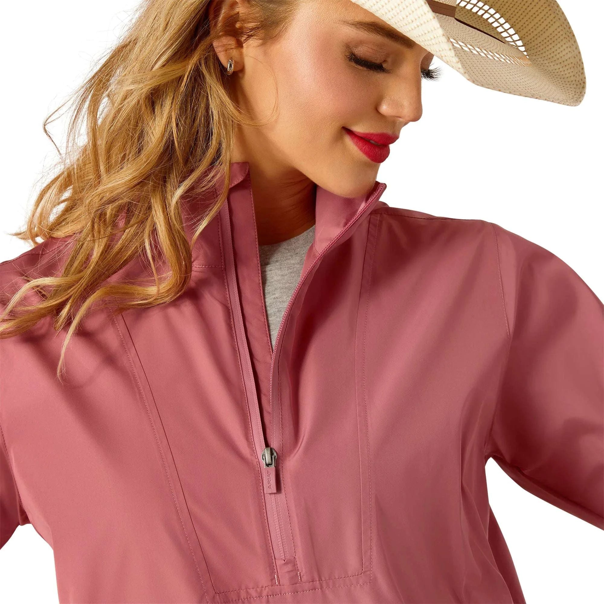 ARIAT WOMEN WHISPER PULLOVER JKT ROSE 10054848 Laherradurawwnc.com