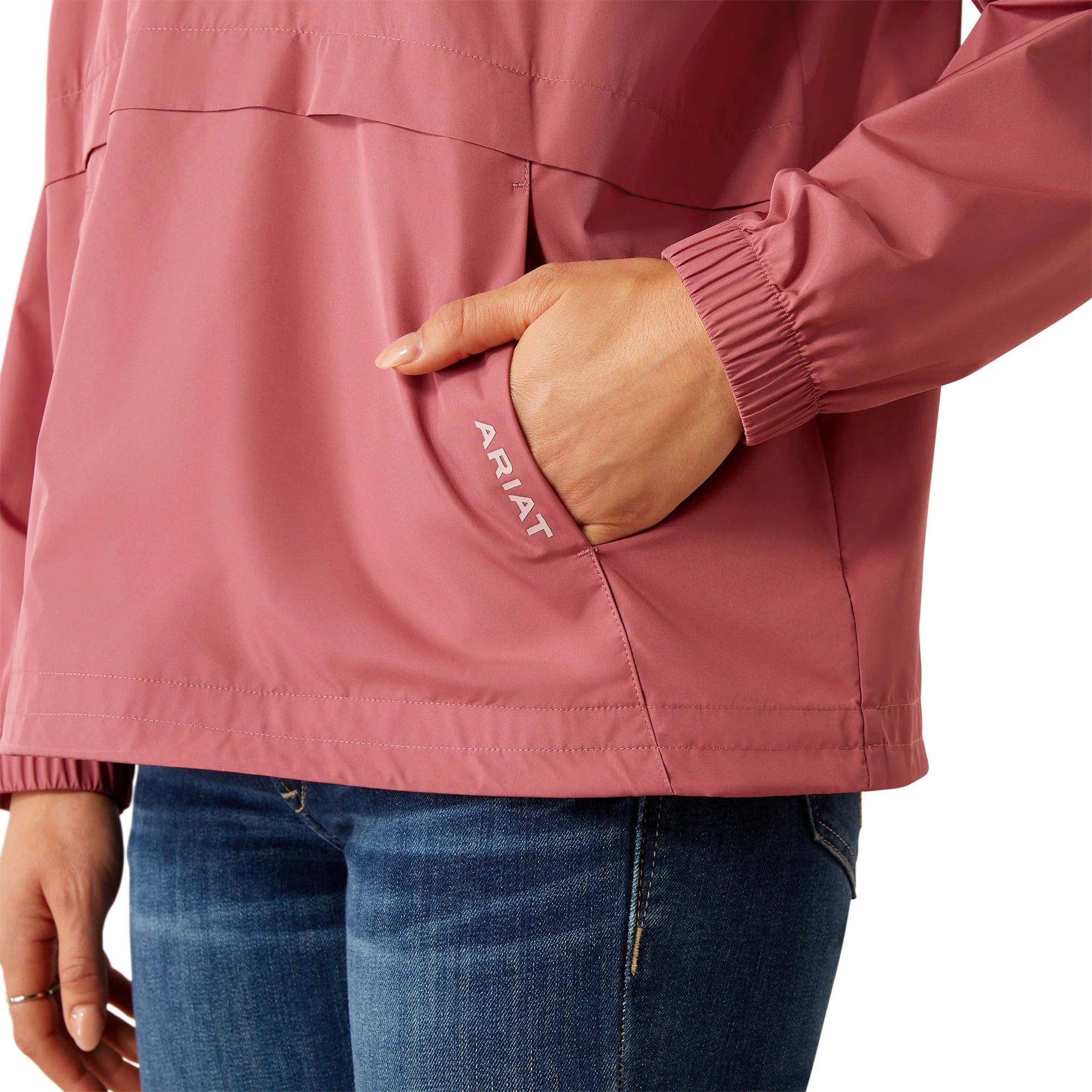 ARIAT WOMEN WHISPER PULLOVER JKT ROSE 10054848