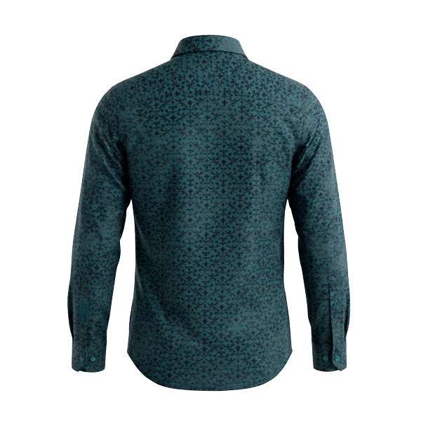 PLATINI MEN SHIRT LONG SLEEVE BLUE FPL11504 Laherradurawwnc.com