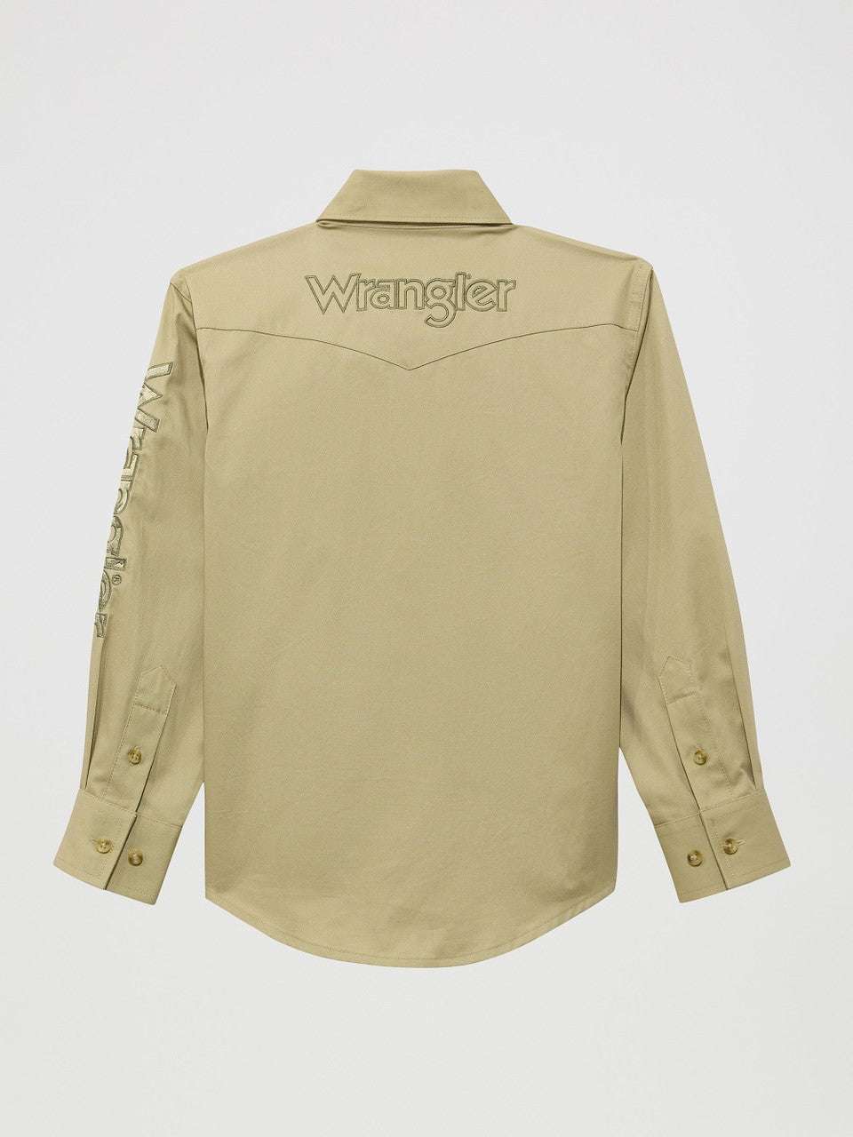 WRANGLER BOY'S CLASSIC FIT SHIRT BROWN 112374833 Laherradurawwnc.com