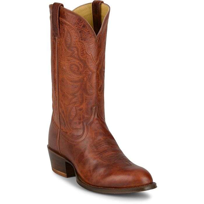 TONY LAMA MARCO COGNAC GOAT MEDIUM ROUND TOE STYLE #DR3053 Laherradurawwnc.com