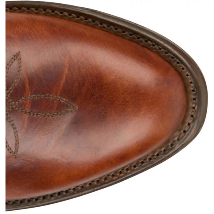 TONY LAMA MARCO COGNAC GOAT MEDIUM ROUND TOE STYLE #DR3053