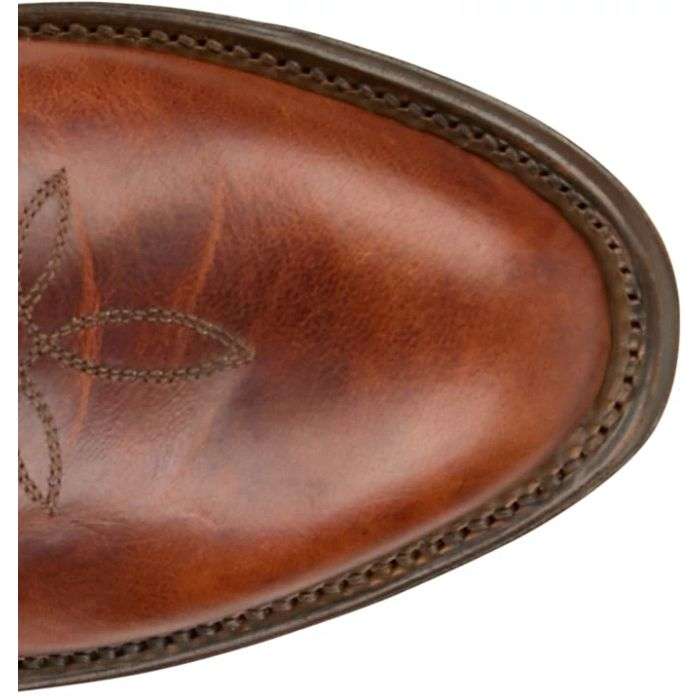 TONY LAMA MARCO COGNAC GOAT MEDIUM ROUND TOE STYLE #DR3053 Laherradurawwnc.com