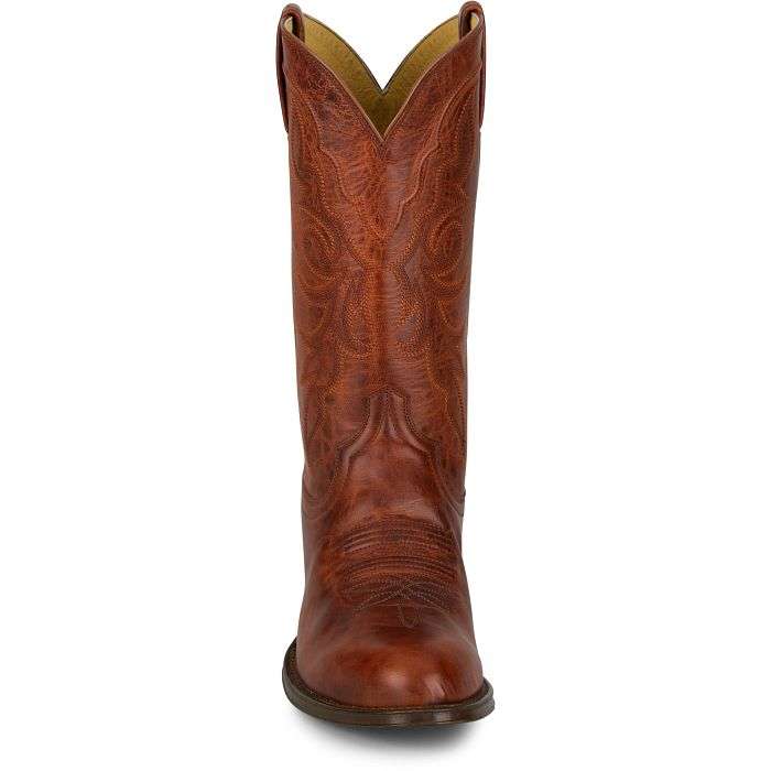 TONY LAMA MARCO COGNAC GOAT MEDIUM ROUND TOE STYLE #DR3053 Laherradurawwnc.com