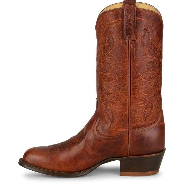 TONY LAMA MARCO COGNAC GOAT MEDIUM ROUND TOE STYLE #DR3053 Laherradurawwnc.com