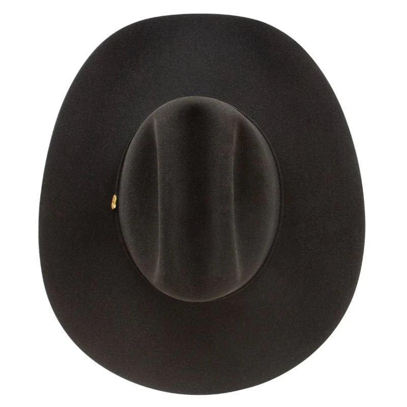 STETSON 100X THE GOLDEN EAGLE BLACK COPA ALTA PREMIUM FELT HAT