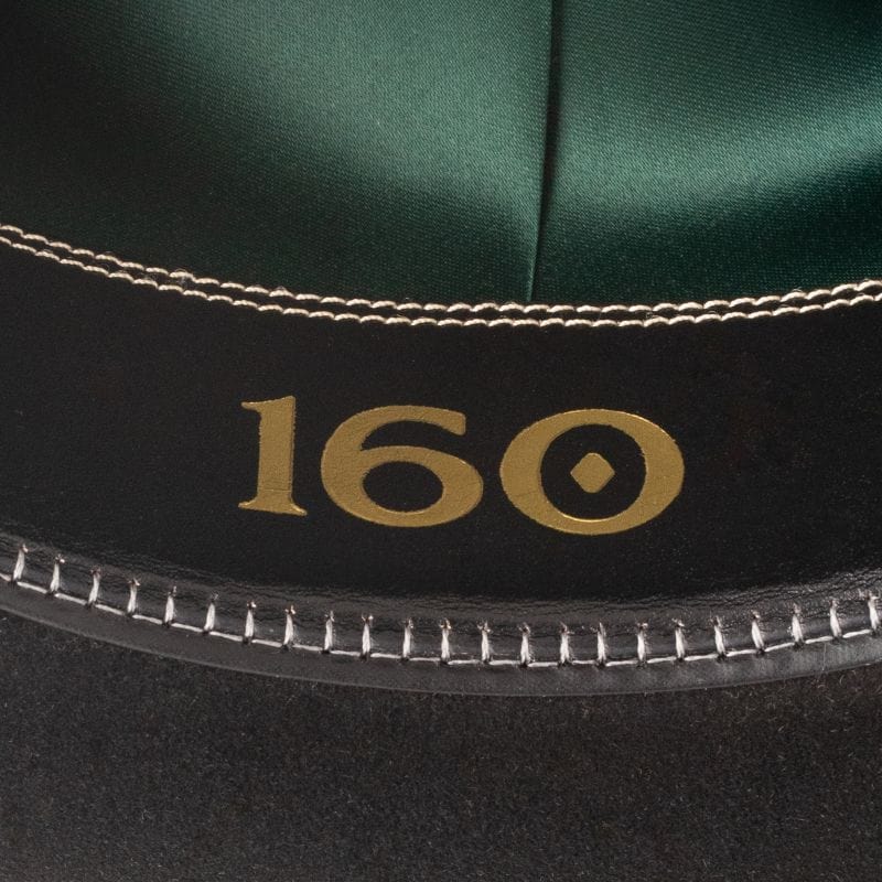 STETSON 100X THE GOLDEN EAGLE BLACK COPA ALTA PREMIUM FELT HAT