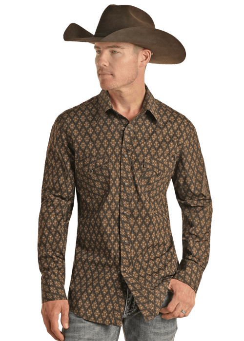 ROCK&ROL LONG SLEEVE DARK BROWN VMN2S02506 Laherradurawwnc.com