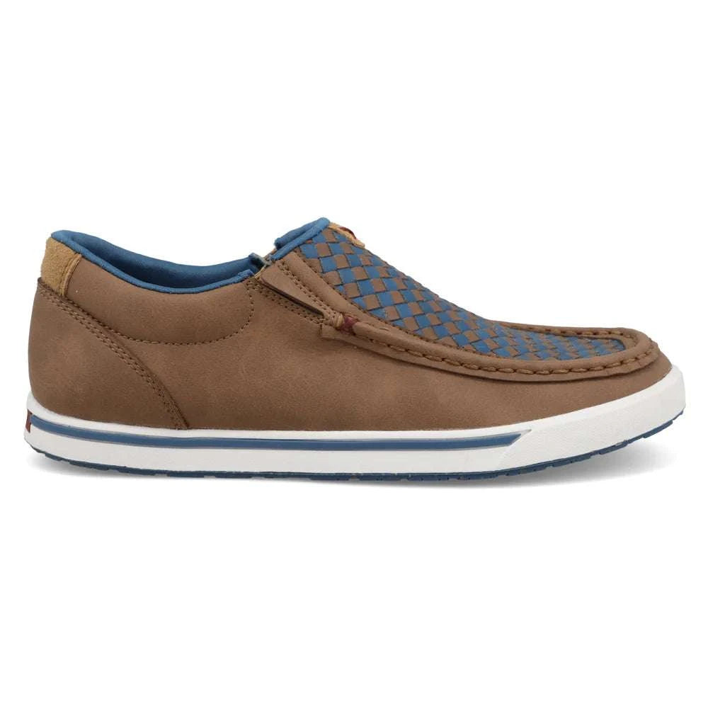 TWISTED X SLIP ON KICKS TOASTED COCONUT & BLUE STEEL CASUAL SHOE WCA0083 Laherradurawwnc.com