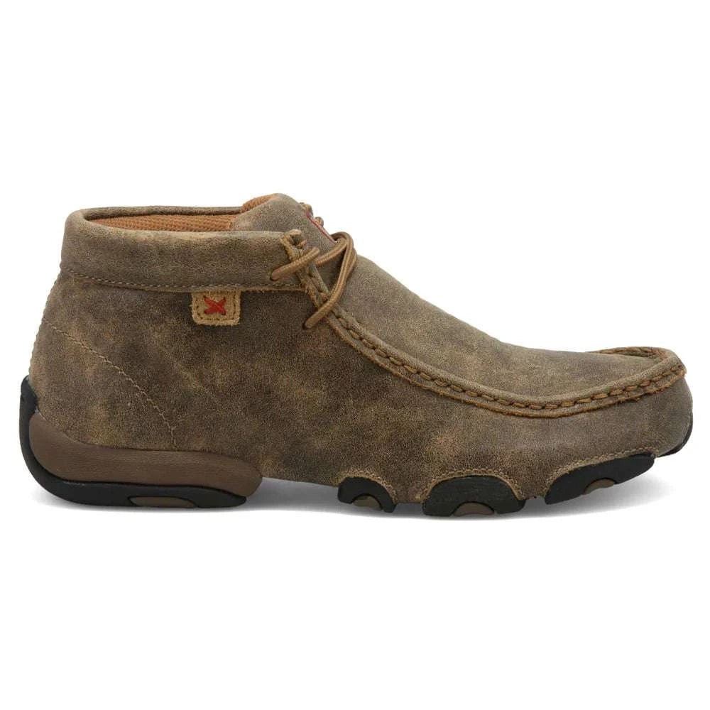 TWISTED X WOMENS DRIVING MOC BOMBER NATURAL CASUAL SHOE -WDM0001 Laherradurawwnc.com