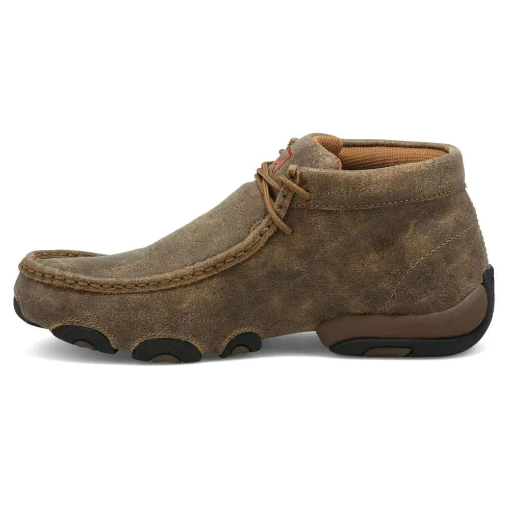 TWISTED X WOMENS DRIVING MOC BOMBER NATURAL CASUAL SHOE -WDM0001 Laherradurawwnc.com
