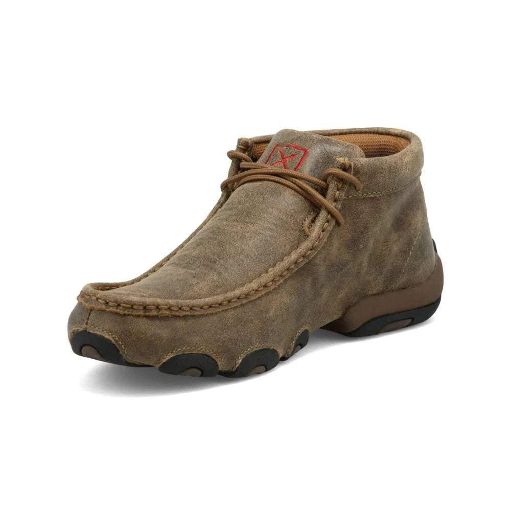 TWISTED X WOMENS DRIVING MOC BOMBER NATURAL CASUAL SHOE -WDM0001 Laherradurawwnc.com