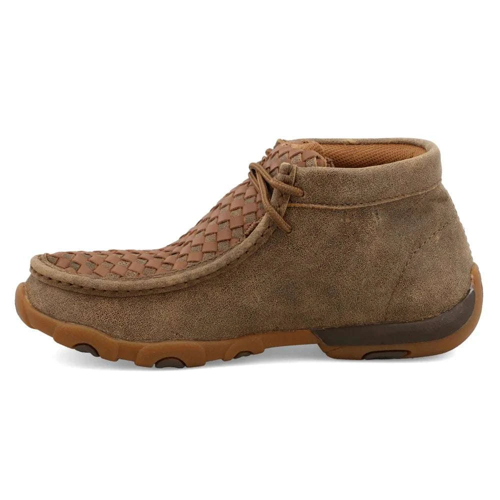 TWISTED X WOMENS DRIVING MOCS BOMBER TAN TEJIDO CASUAL SHOE - WDM0034 Laherradurawwnc.com