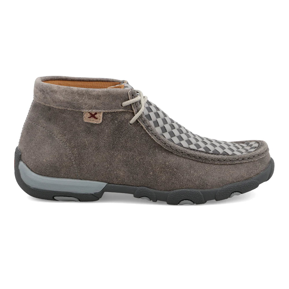 TWISTED X WOMENS DRIVING MOC GREY TEJIDO CASUAL SHOE - WDM0108