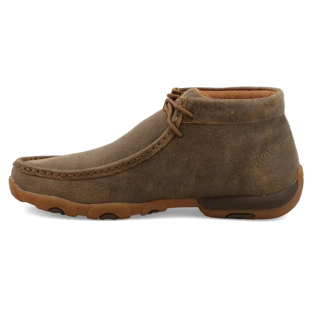 TWISTED X WOMENS CHUKKA DRIVING MOC BOMBER SUNFLOWER CASUAL SHOE -WDM0128 Laherradurawwnc.com