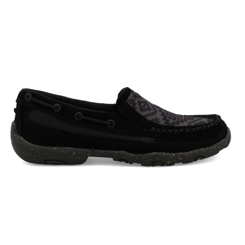 ZAPATOS TWISTED X SLIP ON DRIVING MOCS SLIP ON D TOW BLACK & GREY -WDMS025