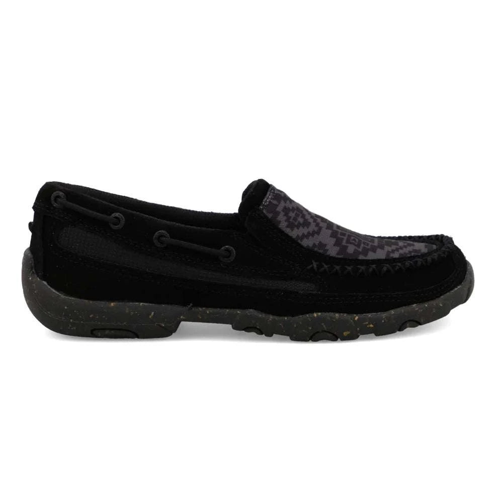 ZAPATOS TWISTED X SLIP ON DRIVING MOCS SLIP ON D TOW BLACK & GREY -WDMS025 Laherradurawwnc.com