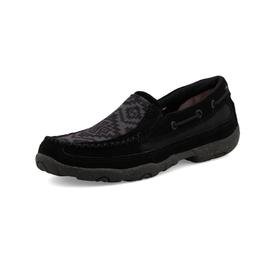 ZAPATOS TWISTED X SLIP ON DRIVING MOCS SLIP ON D TOW BLACK & GREY -WDMS025
