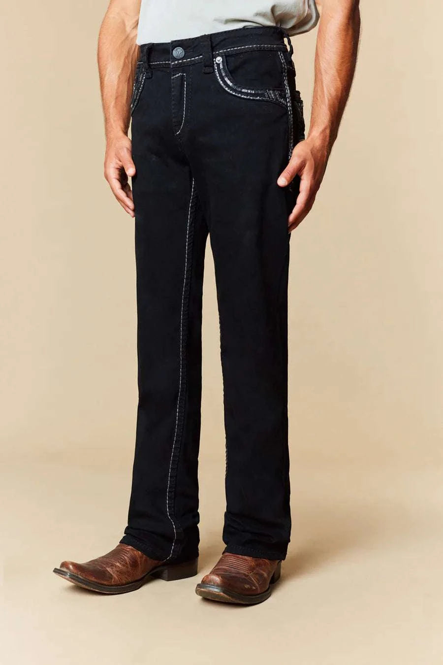 WESTERN BLUE BOY WJ 2360 K STRAIGHT COLOR BLACK Laherradurawwnc.com