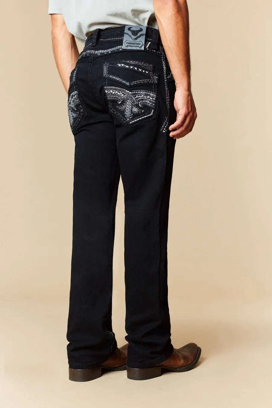 WESTERN BLUE BOY WJ 2360 K STRAIGHT COLOR BLACK Laherradurawwnc.com
