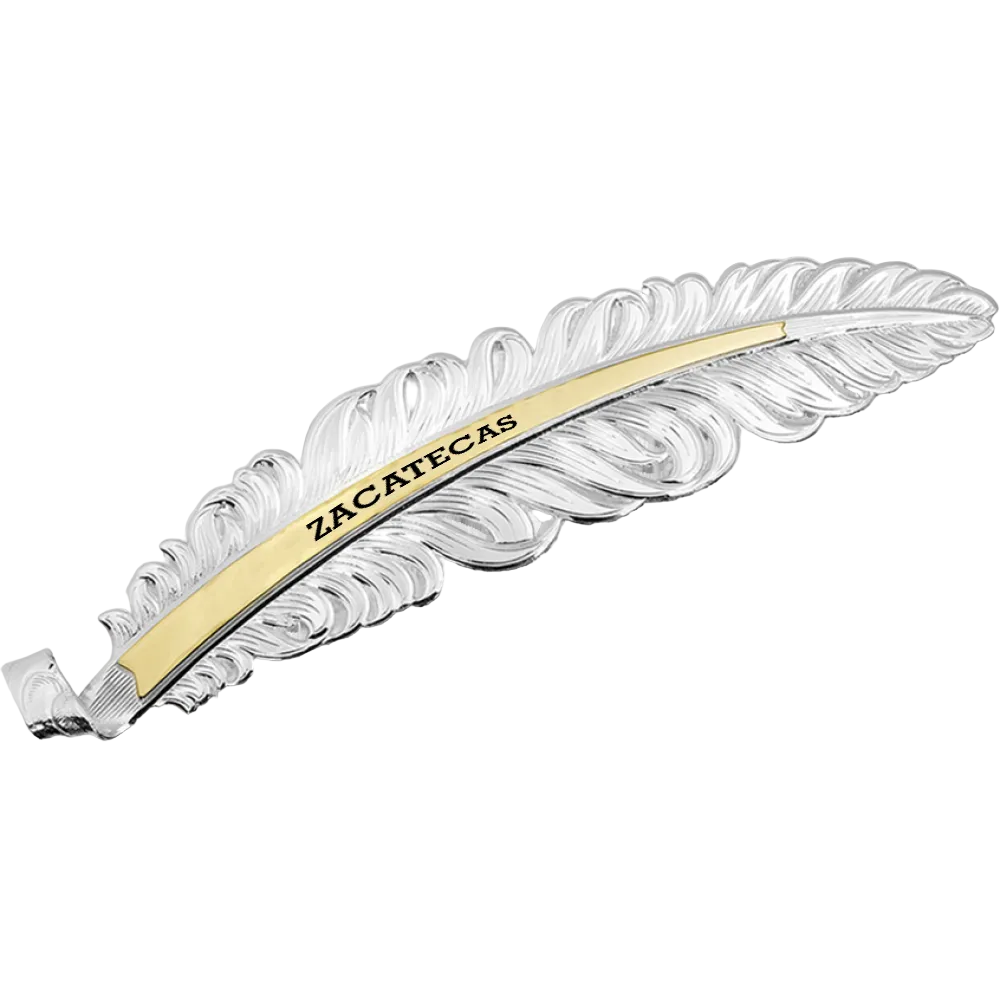 ZACATECAS MONTANA HAT FEATHER PLATA