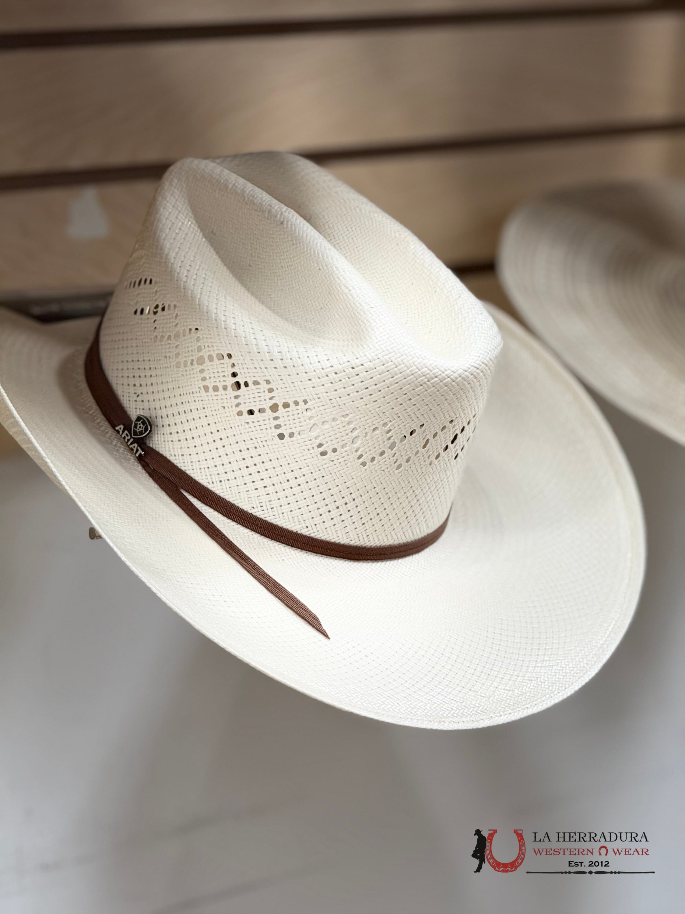 A73292 ARIAT STRAW HAT MALBORO TOQUILLA CAFÉ TEJANA