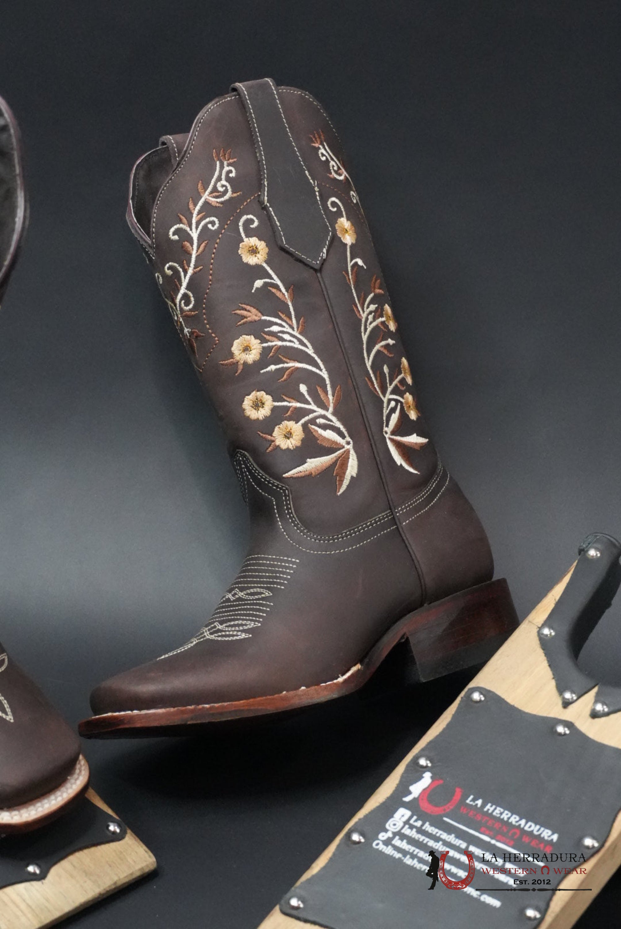 AGAVE ESTHELA CRAZY CHOCOLATE CUERO BOTAS MUJERES