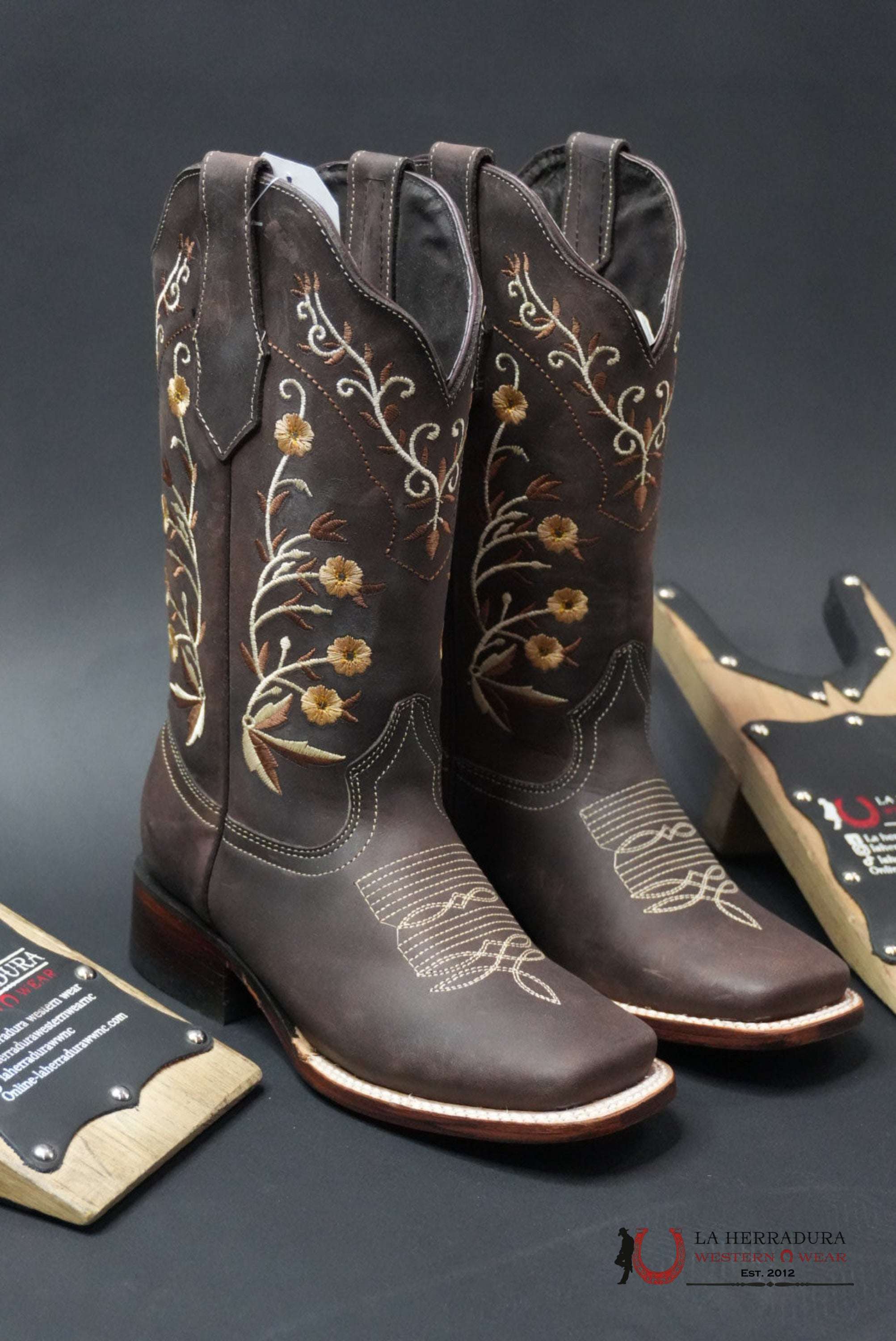 AGAVE ESTHELA CRAZY CHOCOLATE CUERO BOTAS MUJERES