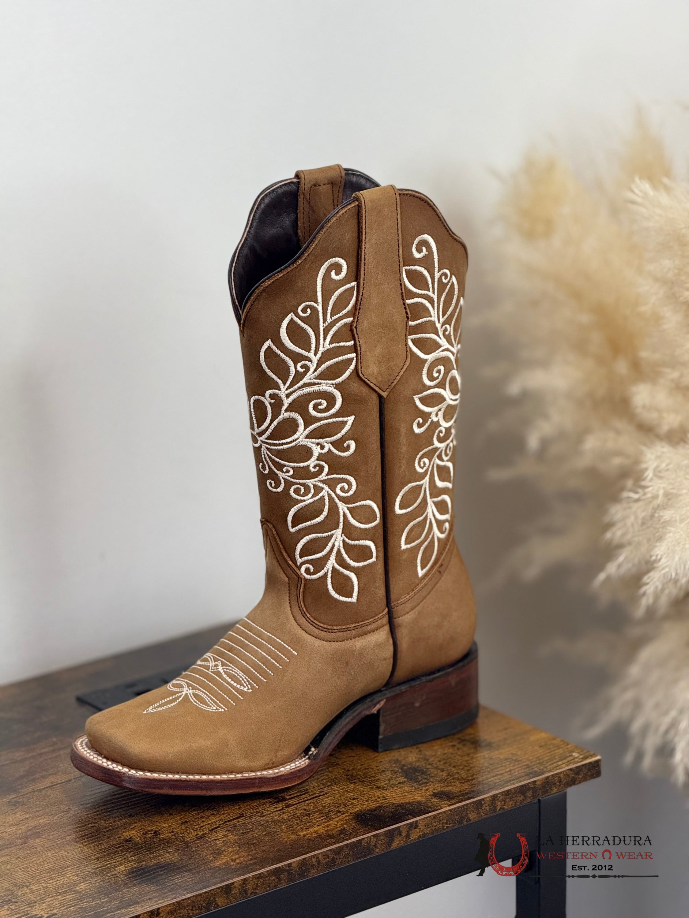 AGAVE WOMENS BOOT MERLINA CRAZY TABACO CUERO BOTAS MUJERES