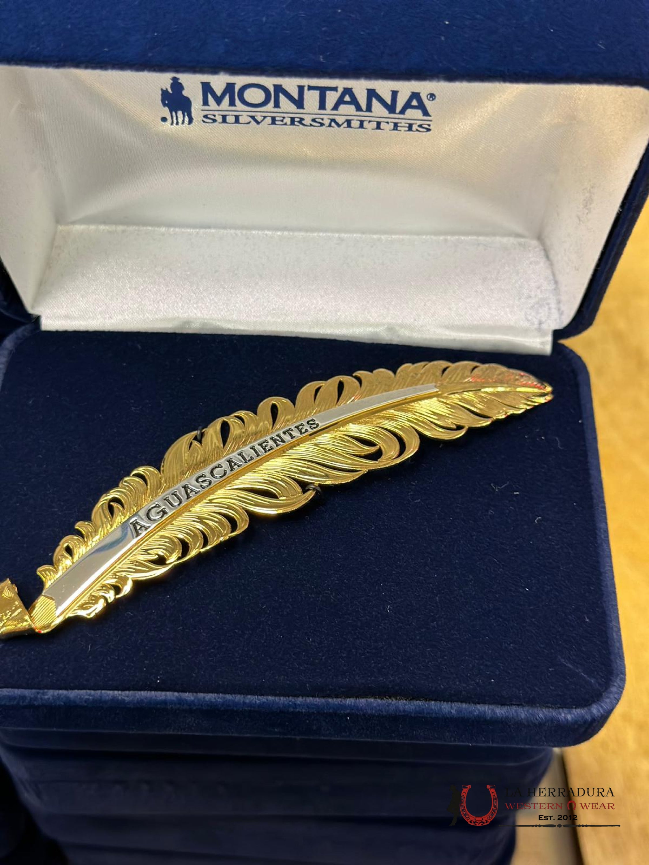 Montana Hat Feather Dorado Aguascalientes Accesorios